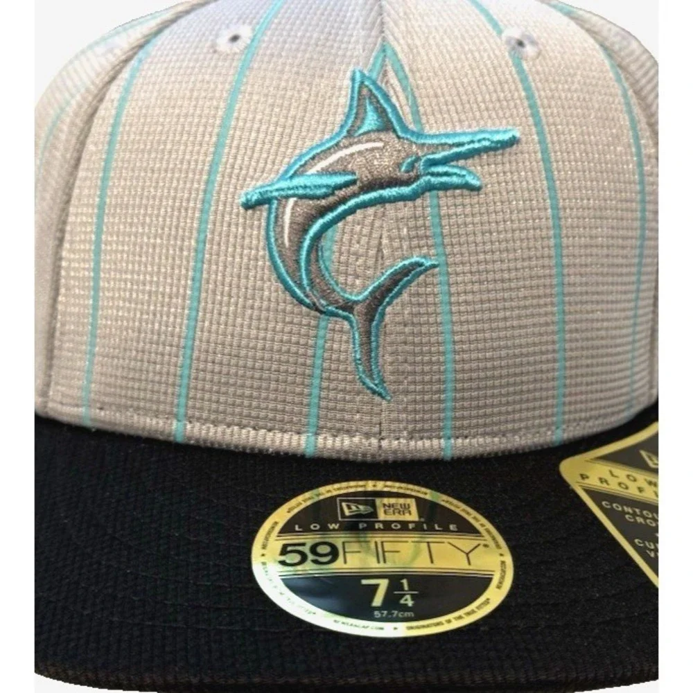 Miami Marlins 2025 Batting Practice 59FIFTY Low Profile Hat 7 1/4 NEW
